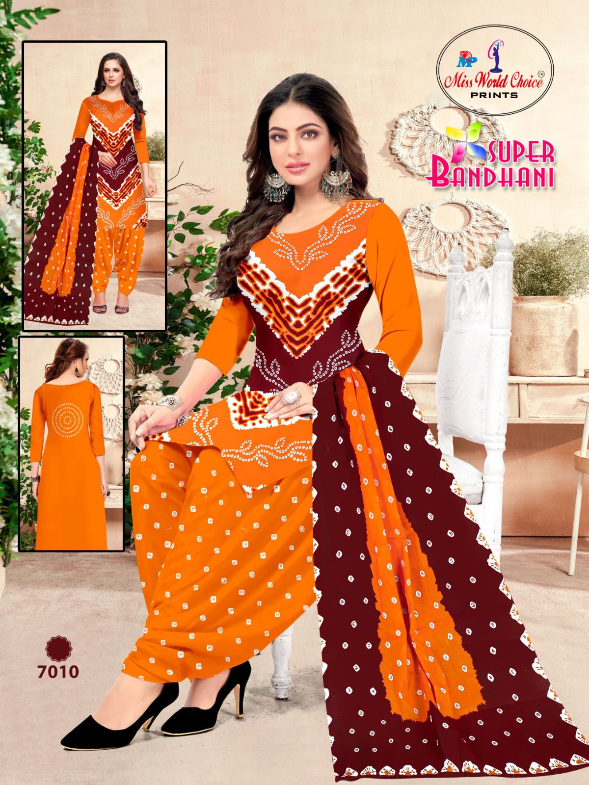 Super Bandhani Vol 7 By Miss World Printed Cotton Dress Material Wholesale Price In Surat